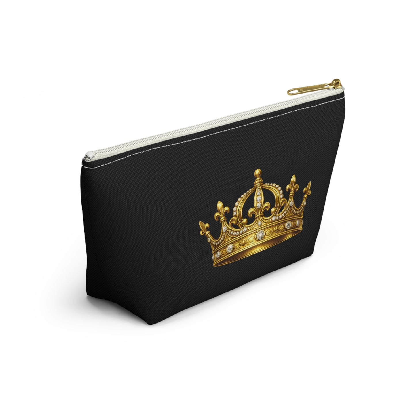 Breakup Makeup Gold Crown Cosmetic Bag