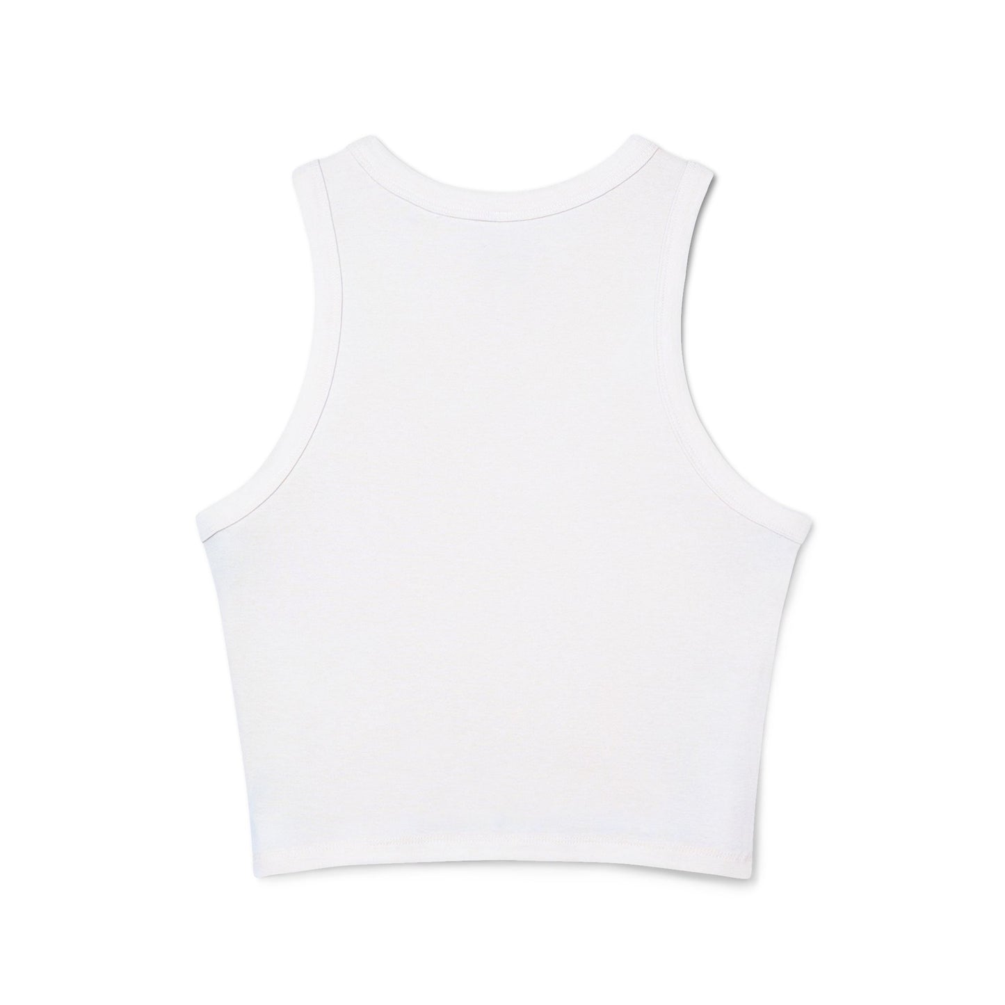 "Detached" Crown Racer Tank Top — Women's Graphic Crop Tank