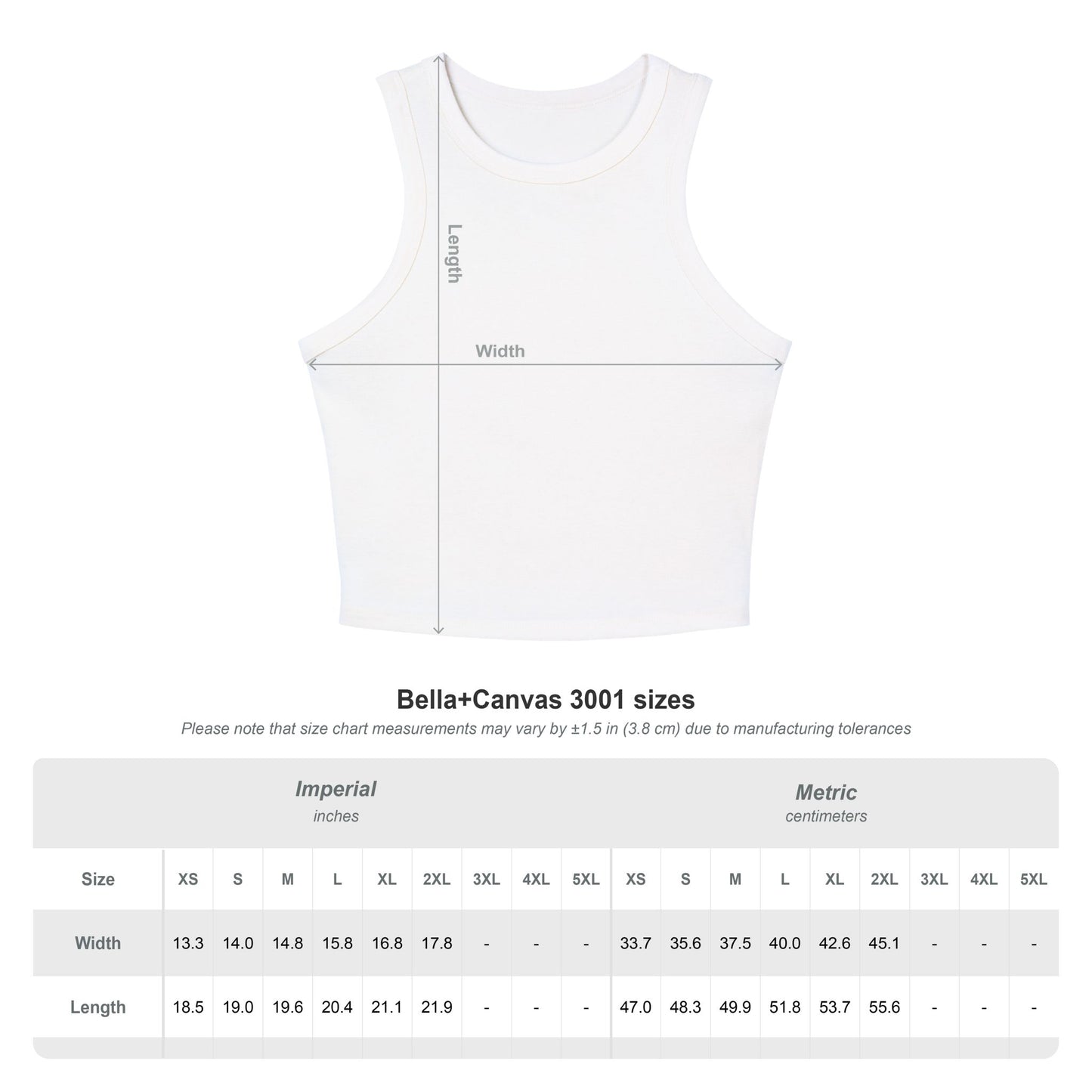 "Detached" Crown Racer Tank Top — Women's Graphic Crop Tank