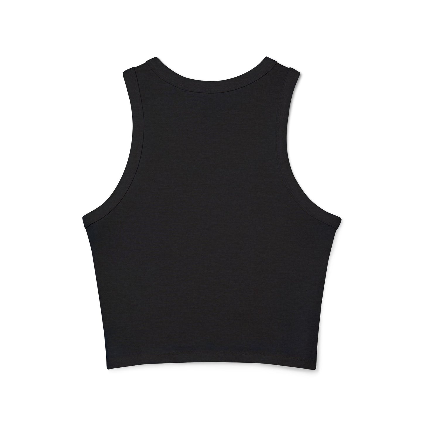 "Detached" Crown Racer Tank Top — Women's Graphic Crop Tank