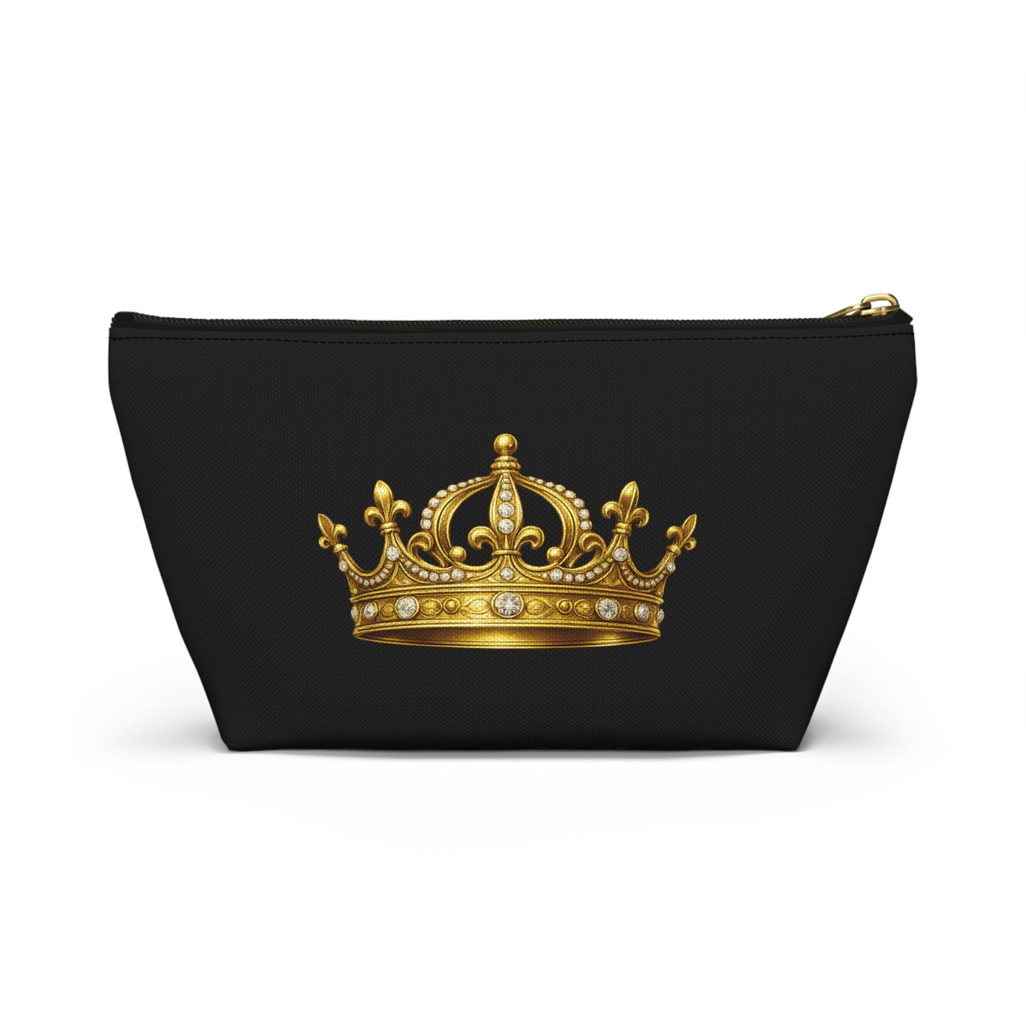 Breakup Makeup Gold Crown Cosmetic Bag