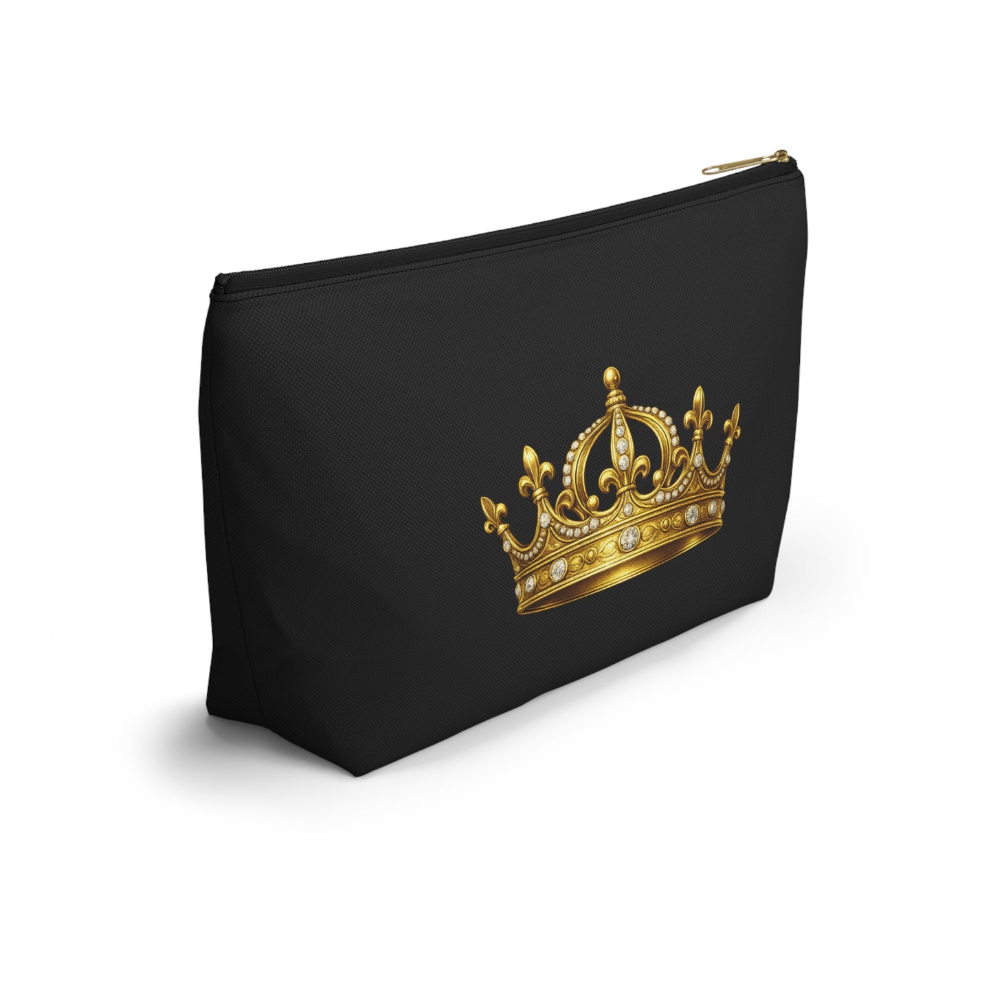 Breakup Makeup Gold Crown Cosmetic Bag