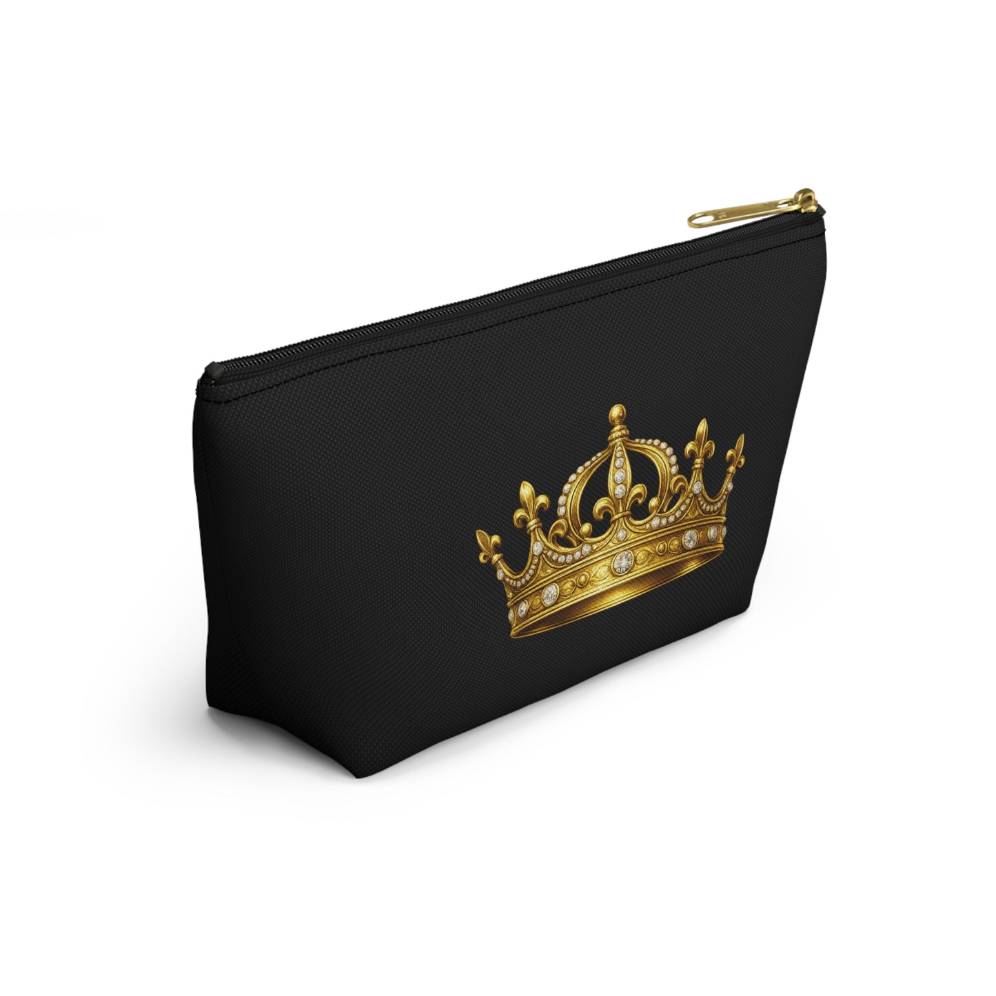 Breakup Makeup Gold Crown Cosmetic Bag