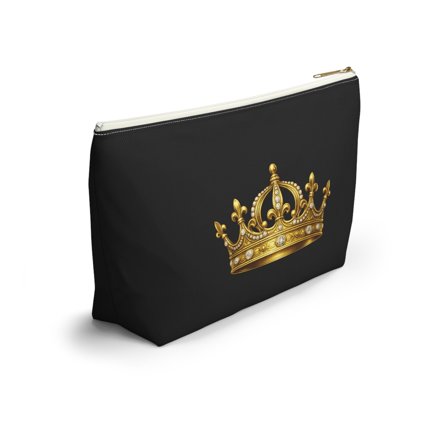Breakup Makeup Gold Crown Cosmetic Bag