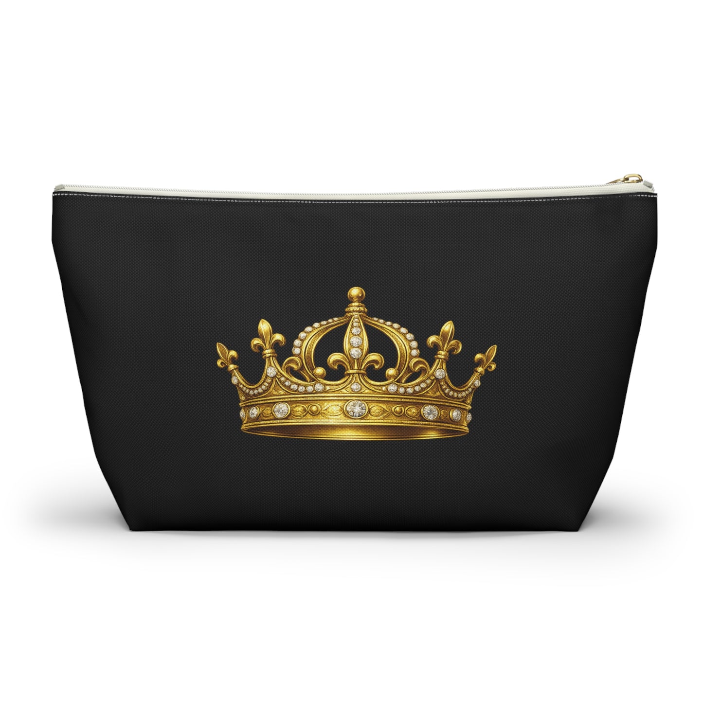 Breakup Makeup Gold Crown Cosmetic Bag