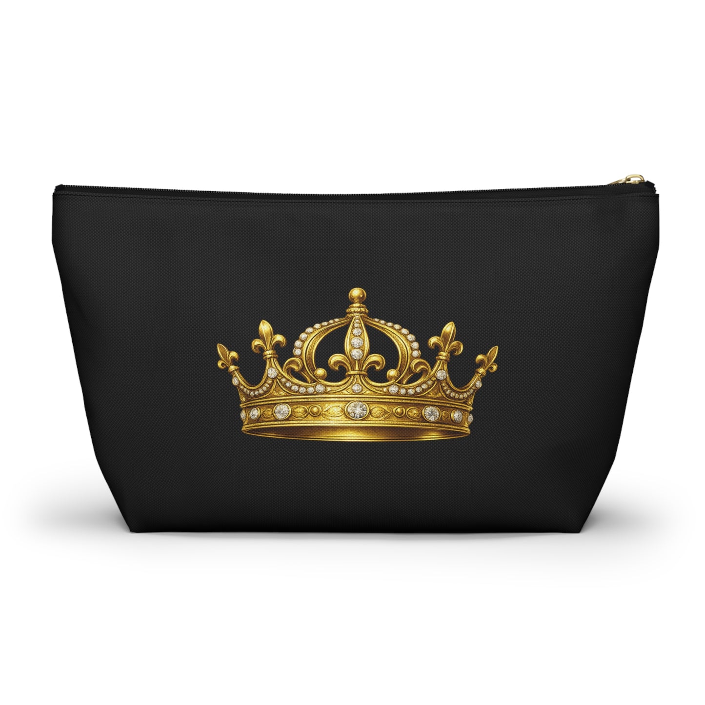 Breakup Makeup Gold Crown Cosmetic Bag