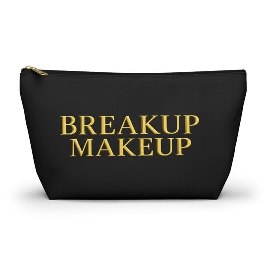 Breakup Makeup Gold Crown Cosmetic Bag